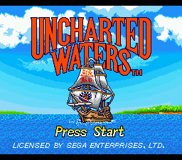 Uncharted Waters Title Screen